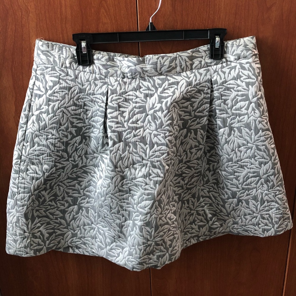 Silver Metallic Skirt